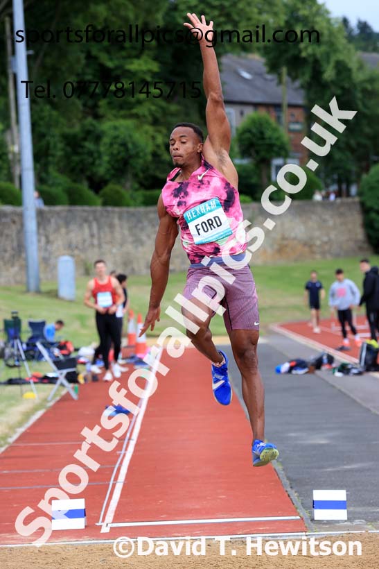 Decathlon Long Jump, 2024 EAP International Combined events, Hewcham, Northumberland.  Photo: David T. Hewitson/Sports for All Pics
